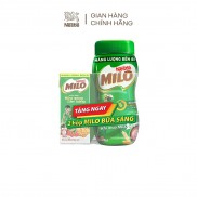[Tặng kèm 2 hộp Milo bữa sáng] Thức uống lúa mạch Nestlé Milo nguyên chất hũ nhựa 400g